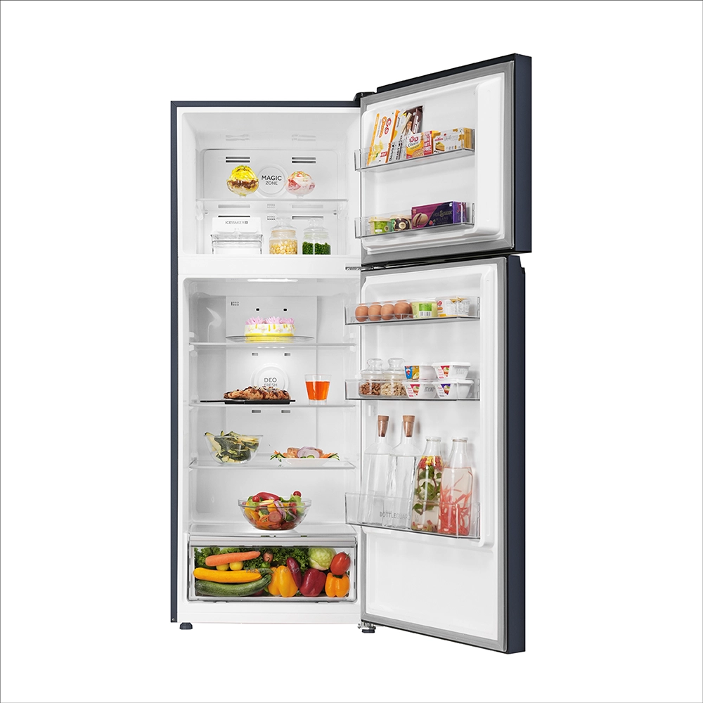 Haier 328L 2 Star Graphite Black Double Door Refrigerator